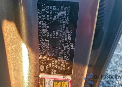 2016 Kia Soul из США, поврежденный, VIN KNDJN2A25G7308686